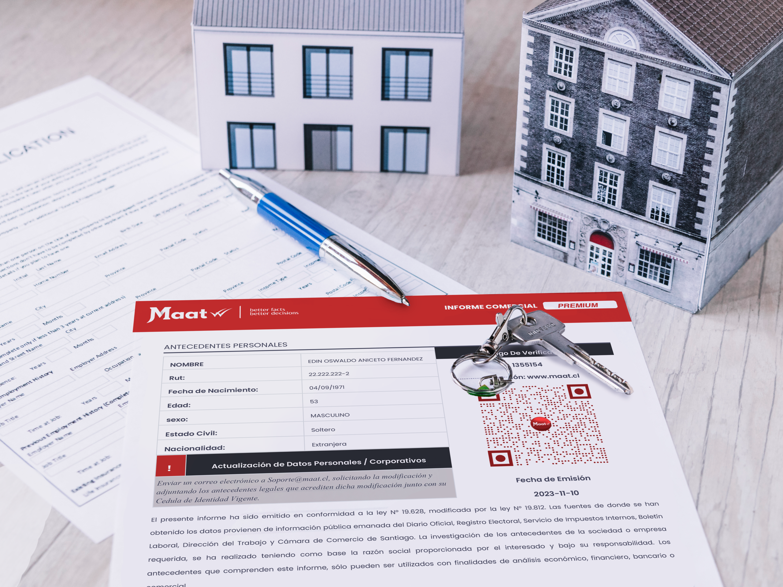 Certificado Arriendo Informe comercial Premium. Inmobiliarias, departamentos, morosidades. Boletín Comercial.