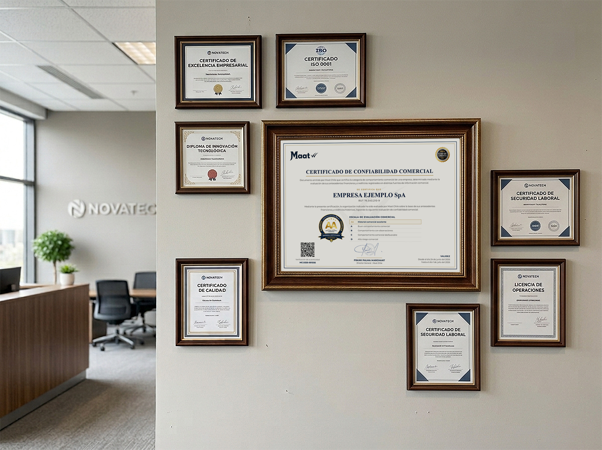 Mockup Certificado Horizontal Maat